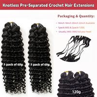 Cheveux synthétiques en vrac Afro Kinky pour tresses, résistants à la chaleur, extensions au crochet, sans nœuds, aspect naturel, légers