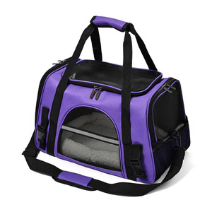 Fabriek Direct Draagbare Oxford Huisdier Drager Handheld Schouder Crossbody Opvouwbare Ademende Transparante Kat Hond Tas Voor Uitstapjes - Product Image 6