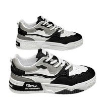 Chaussures de skate épaisses tendance pour hommes, personnalisables OEM, empeigne en PU synthétique, semelle en caoutchouc épaisse antidérapante, chaussures décontractées quotidiennes pour la rue