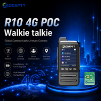 Radio bidirectionnelle GaodaPTT 4G Walkie Talkie R10 avec carte SIM POC LTE, fonction Push to Talk sur réseau cellulaire, chargeur Type-C pour longue portée