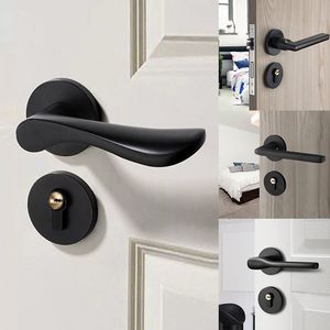 Serratura per interni in legno massello nero Modulare serratura magnetica silenziosa per camera da letto - Product Image 4