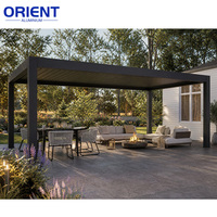 Système imperméable en aluminium 6063/T5, prix abordable, conception motorisée, pergola bioclimatique, pergola à lames orientables pour jardin, gazebo à vendre