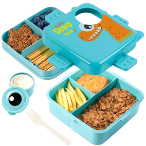 Boîte à lunch bento rectangulaire personnalisée sans BPA, compatible micro-ondes et lave-vaisselle, design classique pour enfants et étudiants - Product Image 1