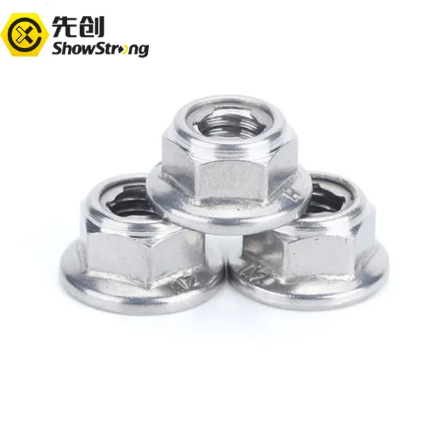 Din 6927 Hexagon Mặt Bích Thịnh Hành Torque Khóa Nut Lớp 8 Chống Nới Lỏng