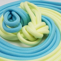 Lacets lumineux 4mm rond lueur dans la nuit noire couleur lacet Fluorescent sport toile lacets lacets adultes enfants lacets de chaussures