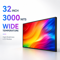 32 Zoll 3000 Nits Hochhelligkeits-LCD-Modul Temperaturbeständiges Outdoor-Display für Regionen mit heißem Klima Industriequalität