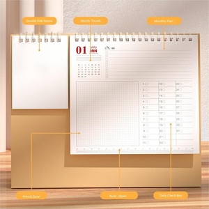 Etiqueta Adhesiva Creativa con Logotipo en Dorado, Calendario <span class=keywords><strong>de</strong></span> Pared Vertical Triangular, Regalo Empresarial, Bloc <span class=keywords><strong>de</strong></span> Notas, Exhibición <span class=keywords><strong>de</strong></span> Papel - Product Image 5