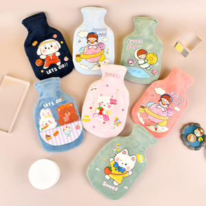 Bouteille d'eau chaude en flanelle pelucheuse à motif de dessin animé, remplie d'eau, avec design détachable, pour réchauffer les mains, le ventre et les pieds, usage bébé, vente en gros - Product Image 2