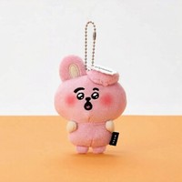 Porte-clés en peluche animaux de dessin animé mignons, breloque de sac en peluche douce avec chaîne à billes pour les fans de K-Pop, usage quotidien et collection