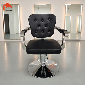 Poltrona da Barbiere Idraulica con Bottoni Diamantati per Spa, Salone di Bellezza e <span class=keywords><strong>Parrucchiere</strong></span> - Product Image 1