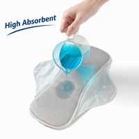 Serviettes hygiéniques lavables en tissu maillé de couleur unie, tailles variées, réutilisables, anti-fuites, pour les règles féminines