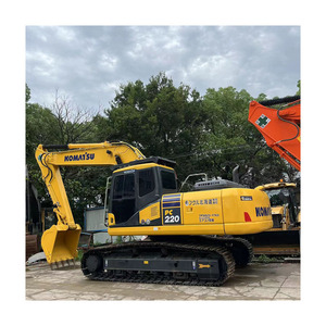 Excavadora hidráulica de cadenas usada Komatsu PC220-8 de 20 toneladas con línea hidráulica para accesorios en stock - Product Image 1
