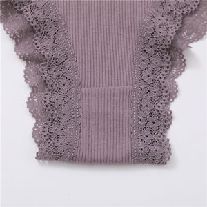 FINETOO all'ingrosso pizzo cotone donne Sexy mutandine Lingerie Plus Size mutande <span class=keywords><strong>slip</strong></span> brasiliani <span class=keywords><strong>slip</strong></span> femminili comodi ragazze - Product Image 5