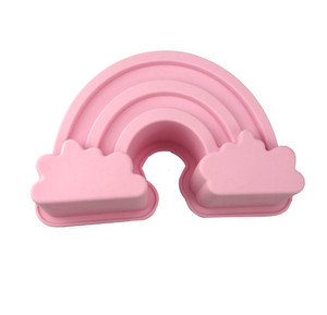 HY แม่พิมพ์สายรุ้งซิลิโคนรุ้งเมฆรูป<span class=keywords><strong>เค้ก</strong></span>ถาดอบ - Product Image 2