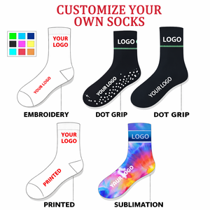 Custom Athletic Crew <strong>Socks</strong> With Breathable Moisture Wicking Cotton Nylon Spandex Blend - Product Image 3