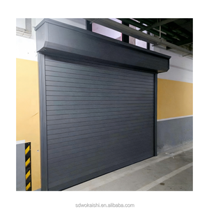 Puertas de Garaje Aisladas Antirrobo de Aleación de Aluminio, Automáticas, con Control Remoto Eléctrico, Seccionales, Modernas, para Entrada Exterior de Casa o Villa - Product Image 1
