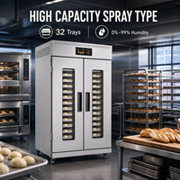 Armoire de Fermentation Professionnelle avec Roues pour Pâtisserie, 18 Plateaux, Écologique, pour Croissants et Activation de Levure