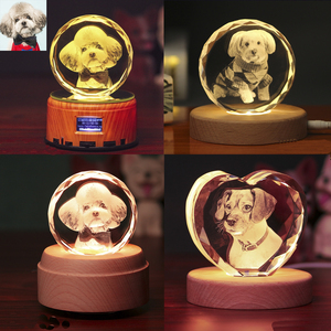 Honor of Crystal 3D Laser Engraving <strong>Love</strong> Crystal Photo Frame Cube Save Photos Permanently Blank Crystal Cubes for Engraving - Product Image 5