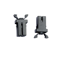 Loquet encastré bec de canard pour plateau de clavier de mobilier de bureau, clip de fixation, amortisseur silencieux, goupille de porte en plastique, accessoire de quincaillerie pour chaise de bureau