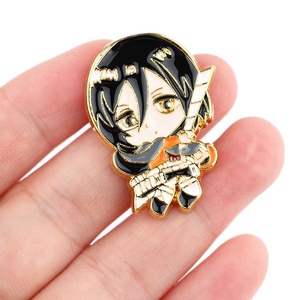 Pin esmaltado de Anime japonés, alfileres de <span class=keywords><strong>ataque</strong></span> <span class=keywords><strong>a</strong></span> Titan, insignia de dibujos animados, decoración de mochila, solapa, joyerí<span class=keywords><strong>a</strong></span>, accesorios de regalo - Product Image 5