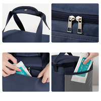 Sac Isotherme Épais en Feuille d'Aluminium, Sac Glacière Portable, Boîte de Pique-nique, Sac Thermique Isotherme à Main pour Bureau et École