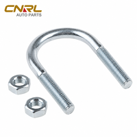 RuiLi Boulon en U en acier inoxydable 304 avec écrous hexagonaux, attache-tuyau à courbure ronde résistant à la corrosion, tige filetée, vente en gros usine