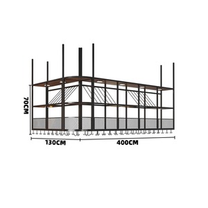Industrieller Stil Eingangs-Kassentheke Eisen-Holz Empfangstresen Barbecue-Restaurant Bartheke Maßanfertigung Design - Product Image 5