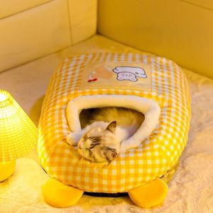 Pet Warming Sleeping Bag Bed with Arctic Fleece Fashion Design Eco-Friendly Winter Warm Bed for Indoor Use for <b>Cats</b> and Dogs - Product Image 6