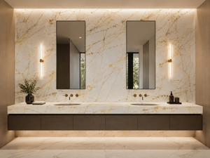 Golden Spider <b>Marble</b> Slabs Polished Countertop Natural Stone Vanity <b>Top</b> Polished Speckled Work Surface Cut-to-Size for Hotel - Product Image 6