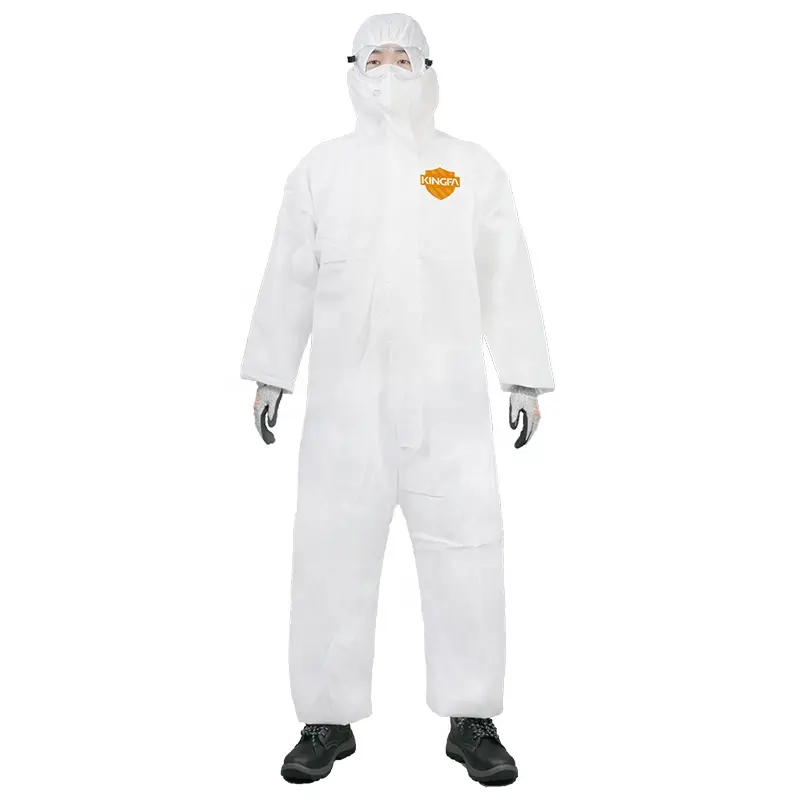 防塵化学-防滴通気性不織布保護カバーオール安全服
