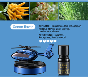 <span class=keywords><strong>Ambientador</strong></span> Multifuncional Solar Metálico con Aroma a Colonia para el Salpicadero del Coche, Juguete de Helicóptero, Accesorios Únicos Naturales - Product Image 6