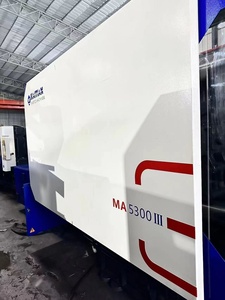 Machine de moulage par injection hydraulique horizontale d'occasion haut de gamme Haitian 530 tonnes MA5300III avec moteur PLC, pompe à vis et boîte de vitesses - Product Image 2