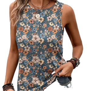 Débardeur court décontracté sans bretelles pour femme, été 2025, uni, respirant, sans manches, coupe ajustée, confortable et élégant - Product Image 1