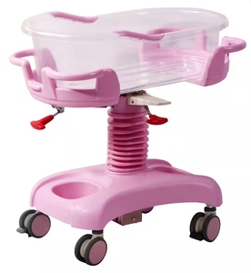 Hospital Baby <strong>Crib</strong> Adjustable Height Neonatal Medical Cot Stainless Steel Frame Eco-friendly Breathable for 0-12 Months CE - Product Image 2