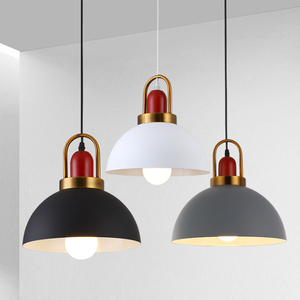 Luminaire industriel moderne et bon marché, lampe suspendue en métal colorée, décoration, lustre, luminaire suspendu pour restaurant - Product Image 1
