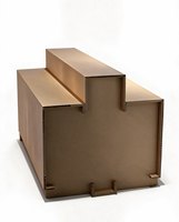 Présentoirs en Carton Ondulé Écologiques – Fixations Modernes Style Minimaliste – Installation Modulaire – Accessoires de Centre Commercial – Nid d'Abeille