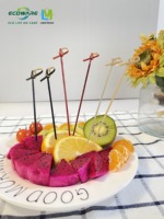 Brochettes jetables en bambou écologiques, résistantes à la chaleur, antiadhésives, soudées, faciles à nettoyer, plus de 12 pièces, Ecoware