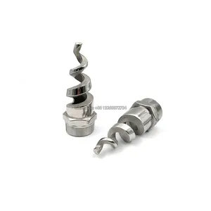 FY Ss/Kuningan, Kuningan Kontrol Debu Menghapus Spiral Pembuka Botol Pigtail Helix Nozzle Air, Kualitas Bagus 316ss Spiral Nozzle