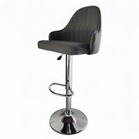 Chaise de bar pivotante moderne en gros, réglable en hauteur, avec dossier et accoudoirs pour café, hôtel, comptoir de bar