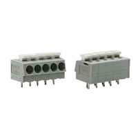 Connecteurs à ressort sans vis ZB237V-5.08mm gris en ligne, vente directe usine Ningbo Zhongbo