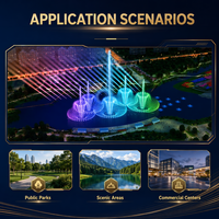 Fuente Musical Profesional para Exteriores con Diseño Personalizado, Espectáculo de Luces LED DMX512, Decoración Acuática para Parques, Plazas y Lagos