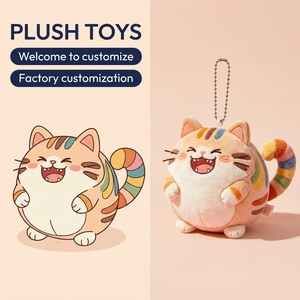 Vente en gros de <span class=keywords><strong>jouets</strong></span> en peluche personnalisés, porte-clés en peluche chat mignon de dessin animé, fabricant de <span class=keywords><strong>jouets</strong></span> en peluche durables <span class=keywords><strong>pour</strong></span> enfants et <span class=keywords><strong>adultes</strong></span> - Product Image 1