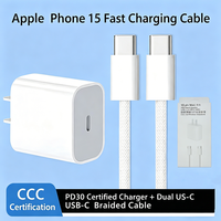 Cable Trenzado Tipo-C de Cobre Puro PD HXT + Adaptador de Carga, Conjunto de Carga Combinado, Gran Venta
