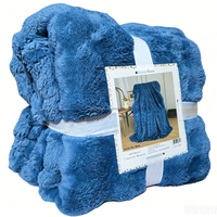 Plüschige Superweiche Bubble-Decke Flanell-Fleece-Decke Übergröße Superweiche Warme Plüschdecke für Sofa Couch Bett