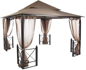 Bán Buôn Ngoài Trời Vườn Dễ Dàng Thiết Lập Kim Loại <span class=keywords><strong>Harbor</strong></span> <span class=keywords><strong>Gazebo</strong></span> Với Muỗi Lưới - Product Image 1
