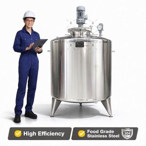Stainless Steel Milk Pasteurizer Machine 100-1000L Batch Type Automatic Heating Cooling for Dairy Farm Use - Product Image 2