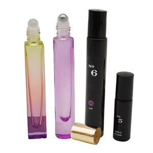 Atomizadores de <span class=keywords><strong>perfume</strong></span> de tamaño bolsillo, bombas de pulverización cuadradas, rollerballs roll on, botellas de vidrio de <span class=keywords><strong>perfume</strong></span>, sham de tacón pesado grueso, 5ml, 8ml, 10ml - Product Image 1