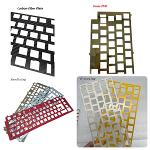 Prototipo de teclado Cnc, anodizado rojo, funda de Teclado mecánico de aluminio, personalizado - Product Image 6
