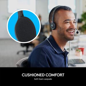 <span class=keywords><strong>Casque</strong></span> stéréo multifonction de classe entreprise <span class=keywords><strong>Logitech</strong></span> H111 avec <span class=keywords><strong>casque</strong></span> de microphone antibruit <span class=keywords><strong>Prise</strong></span> audio 3.5mm - Product Image 6