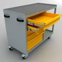 Nouveau modèle Chariot d'atelier en acier Chariot de garage à outils en métal Chariot à outils Chariot à outils avec tiroirs